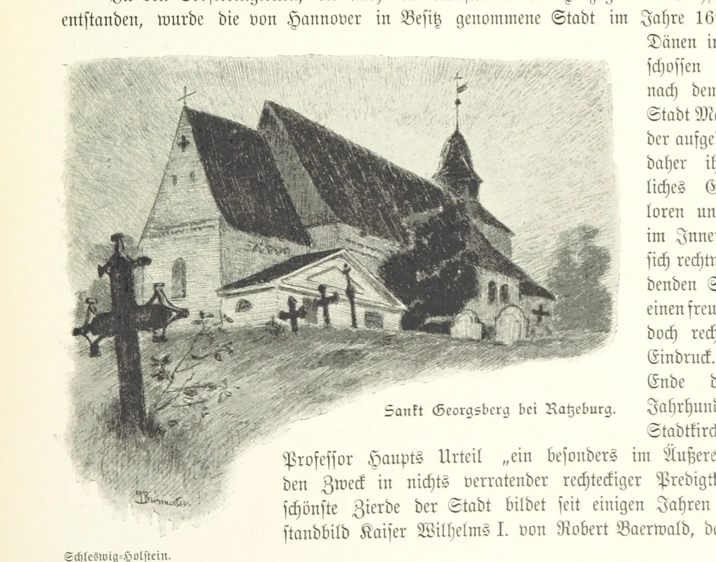 An illustration from Schleswig-Holstein meerumschlungen in Wort und Bild ... Herausgegeben von H. Haas, H. Krumm und F. Stoltenberg, etc, 1896, leaf 309