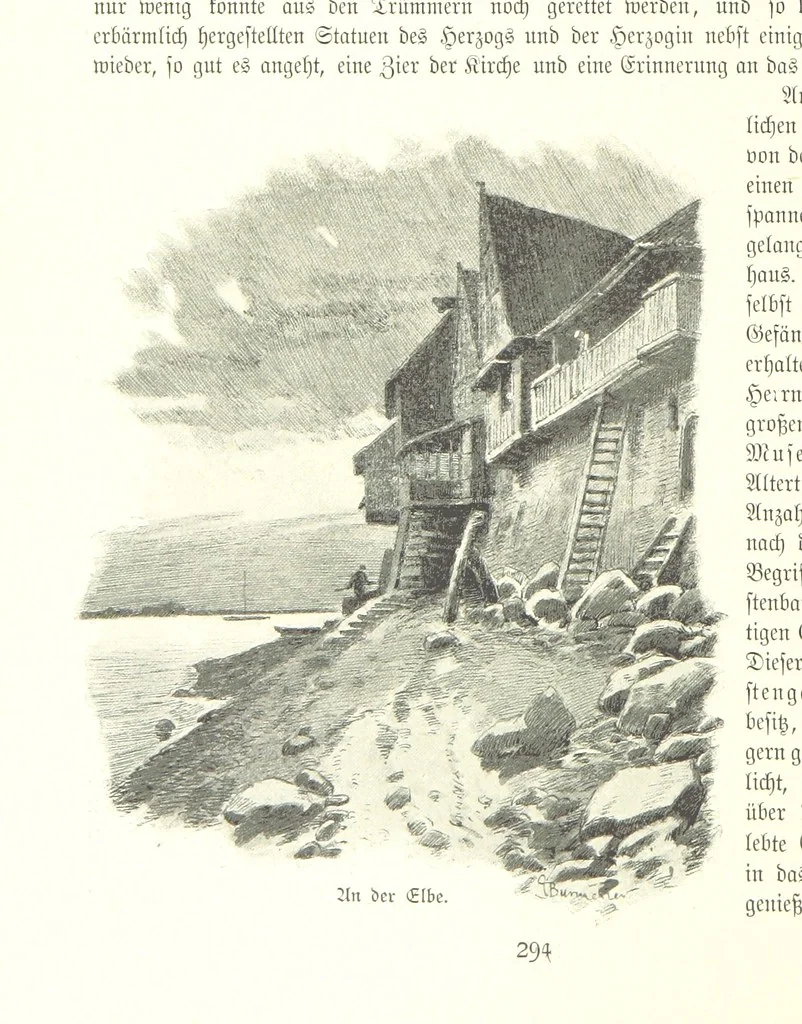 An illustration from Schleswig-Holstein meerumschlungen in Wort und Bild ... Herausgegeben von H. Haas, H. Krumm und F. Stoltenberg, etc, 1896, leaf 314