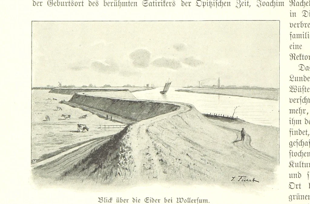 An illustration from Schleswig-Holstein meerumschlungen in Wort und Bild ... Herausgegeben von H. Haas, H. Krumm und F. Stoltenberg, etc, 1896, leaf 330