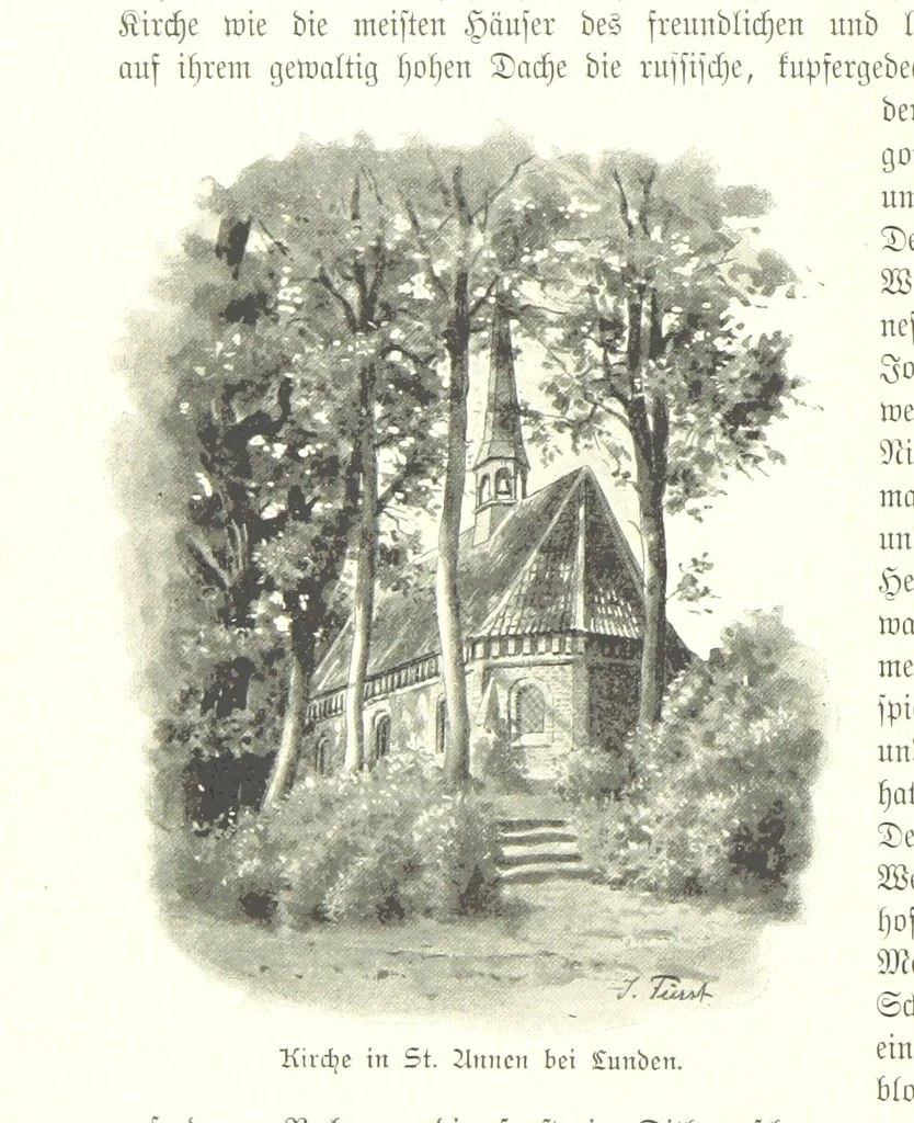 An illustration from Schleswig-Holstein meerumschlungen in Wort und Bild ... Herausgegeben von H. Haas, H. Krumm und F. Stoltenberg, etc, 1896, leaf 332