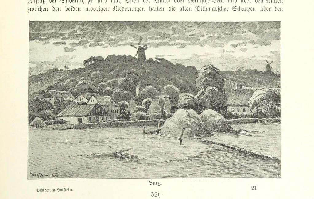 An illustration from Schleswig-Holstein meerumschlungen in Wort und Bild ... Herausgegeben von H. Haas, H. Krumm und F. Stoltenberg, etc, 1896, leaf 341
