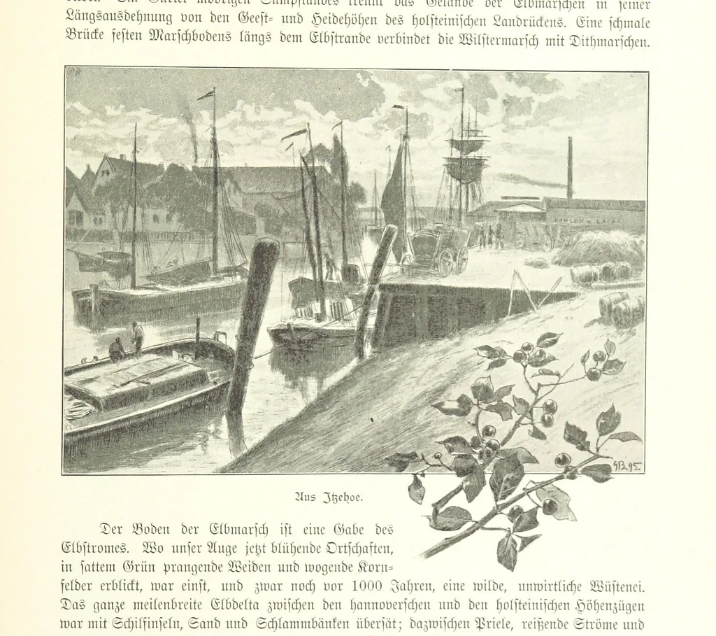 An illustration from Schleswig-Holstein meerumschlungen in Wort und Bild ... Herausgegeben von H. Haas, H. Krumm und F. Stoltenberg, etc, 1896, leaf 345
