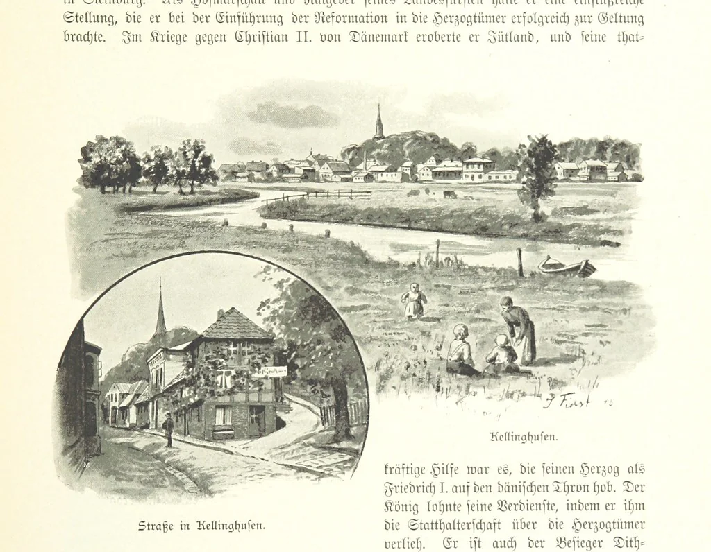 An illustration from Schleswig-Holstein meerumschlungen in Wort und Bild ... Herausgegeben von H. Haas, H. Krumm und F. Stoltenberg, etc, 1896, leaf 347