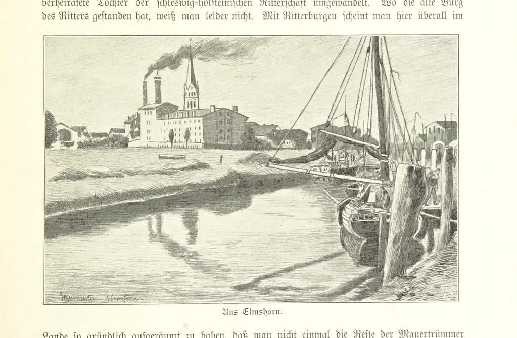 An illustration from Schleswig-Holstein meerumschlungen in Wort und Bild ... Herausgegeben von H. Haas, H. Krumm und F. Stoltenberg, etc, 1896, leaf 353