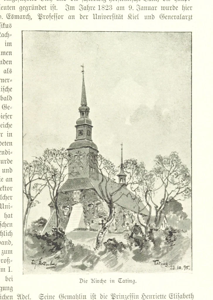An illustration from Schleswig-Holstein meerumschlungen in Wort und Bild ... Herausgegeben von H. Haas, H. Krumm und F. Stoltenberg, etc, 1896, leaf 373