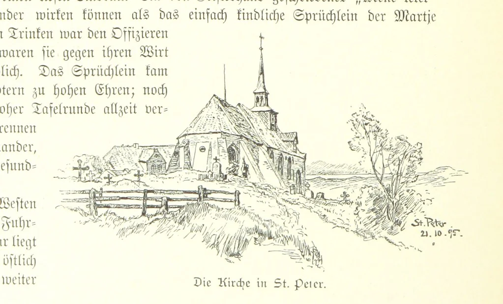 An illustration from Schleswig-Holstein meerumschlungen in Wort und Bild ... Herausgegeben von H. Haas, H. Krumm und F. Stoltenberg, etc, 1896, leaf 374