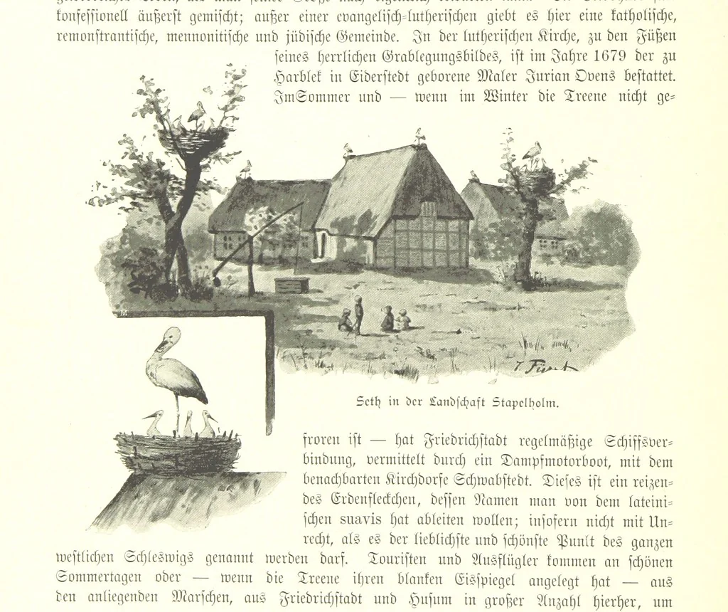 An illustration from Schleswig-Holstein meerumschlungen in Wort und Bild ... Herausgegeben von H. Haas, H. Krumm und F. Stoltenberg, etc, 1896, leaf 378
