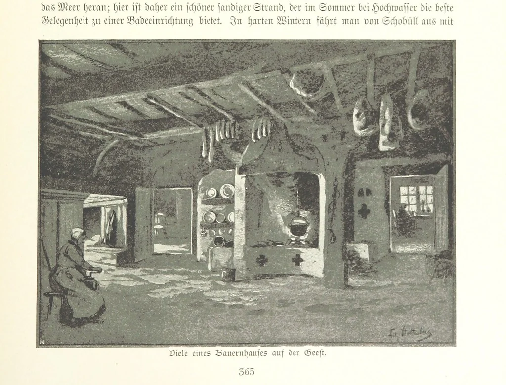 An illustration from Schleswig-Holstein meerumschlungen in Wort und Bild ... Herausgegeben von H. Haas, H. Krumm und F. Stoltenberg, etc, 1896, leaf 385