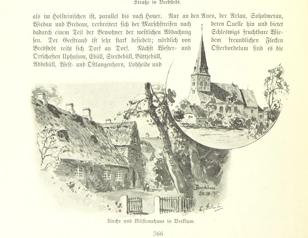 An illustration from Schleswig-Holstein meerumschlungen in Wort und Bild ... Herausgegeben von H. Haas, H. Krumm und F. Stoltenberg, etc, 1896, leaf 386