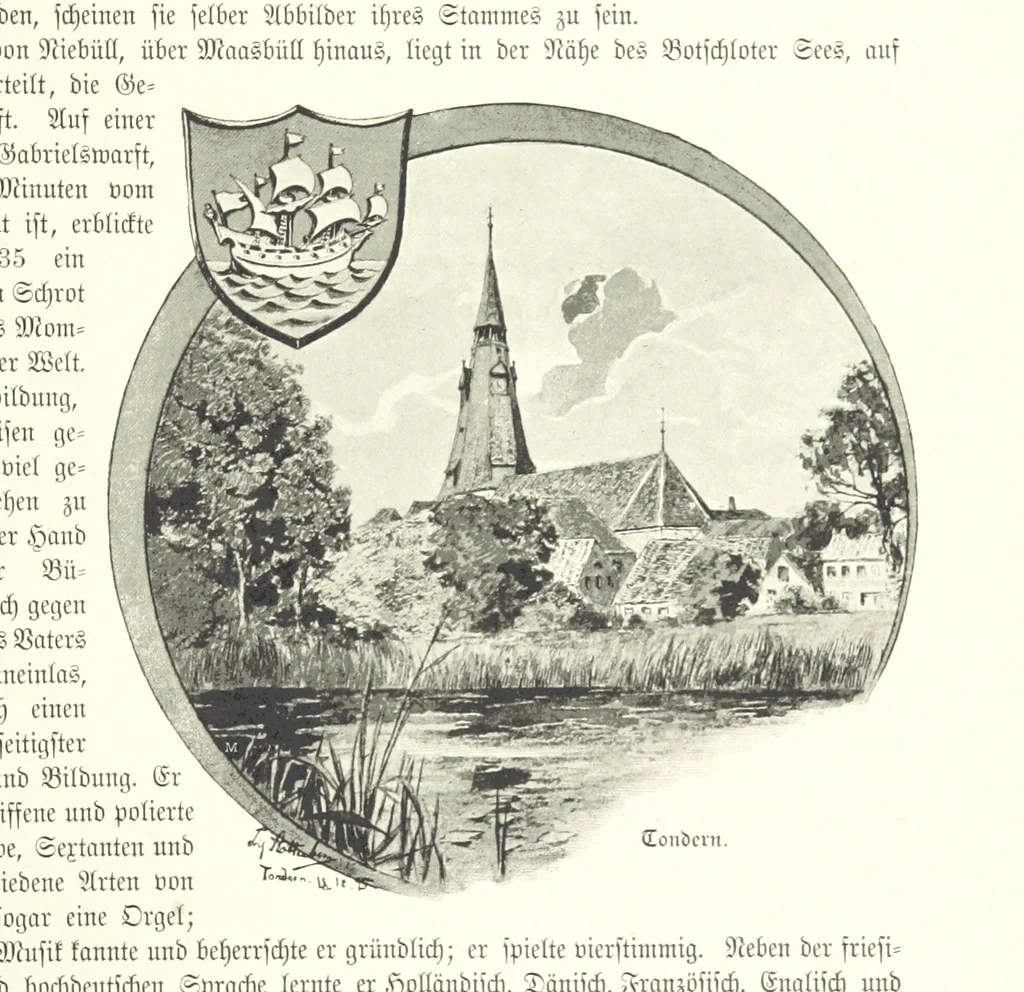 An illustration from Schleswig-Holstein meerumschlungen in Wort und Bild ... Herausgegeben von H. Haas, H. Krumm und F. Stoltenberg, etc, 1896, leaf 389
