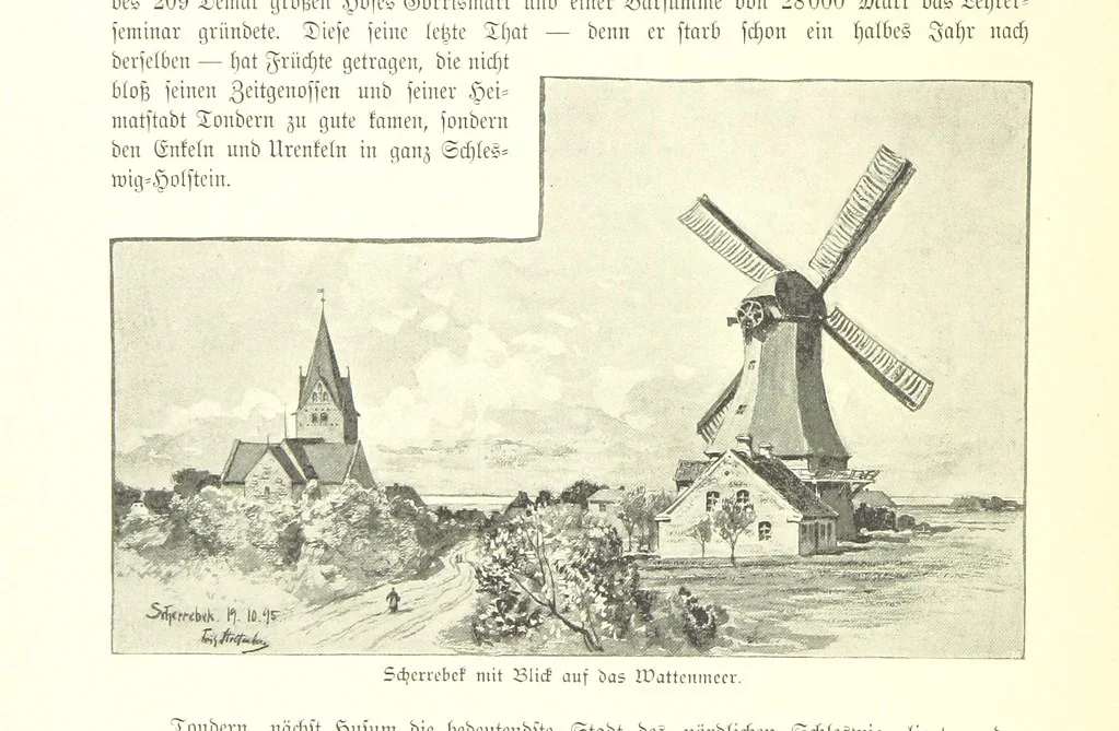 An illustration from Schleswig-Holstein meerumschlungen in Wort und Bild ... Herausgegeben von H. Haas, H. Krumm und F. Stoltenberg, etc, 1896, leaf 390