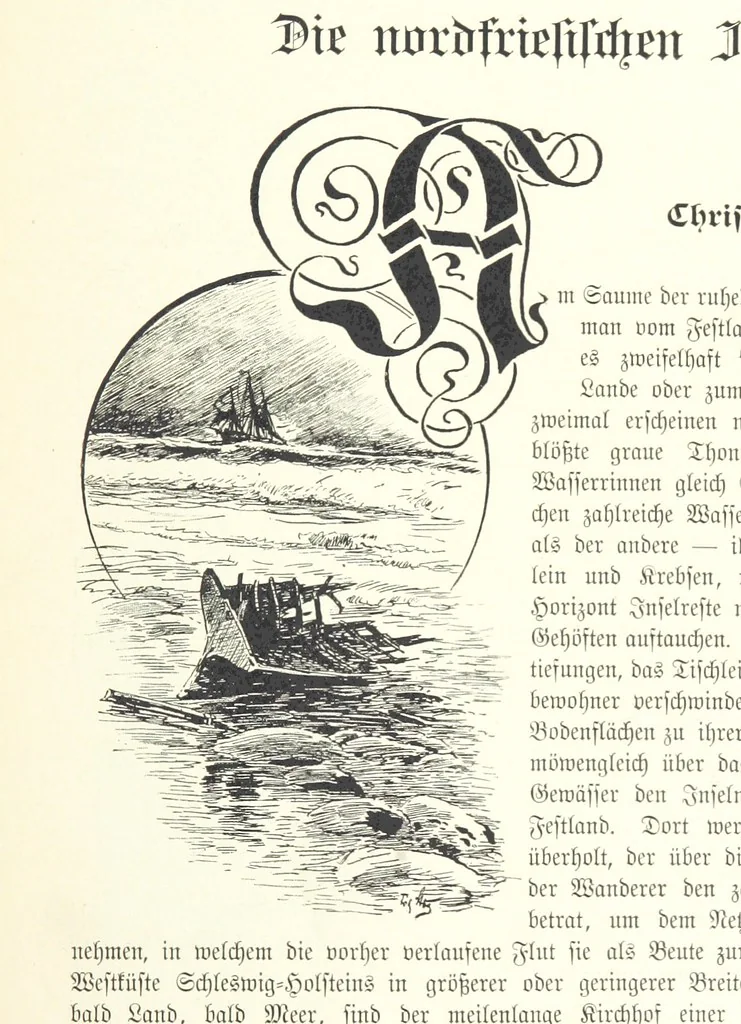 An illustration from Schleswig-Holstein meerumschlungen in Wort und Bild ... Herausgegeben von H. Haas, H. Krumm und F. Stoltenberg, etc, 1896, leaf 393