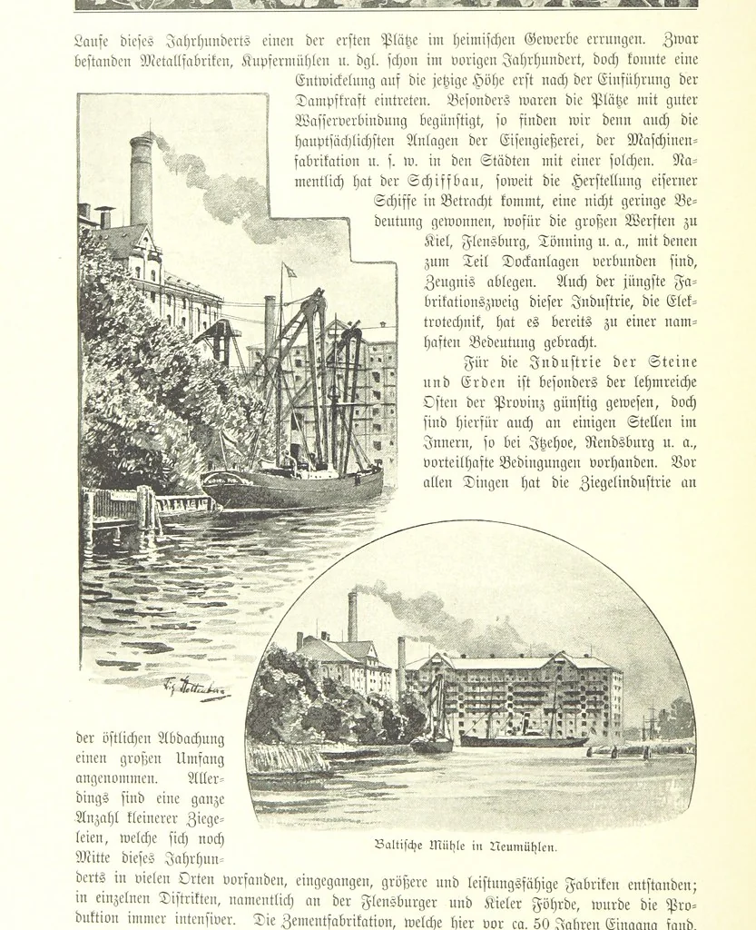 An illustration from Schleswig-Holstein meerumschlungen in Wort und Bild ... Herausgegeben von H. Haas, H. Krumm und F. Stoltenberg, etc, 1896, leaf 434