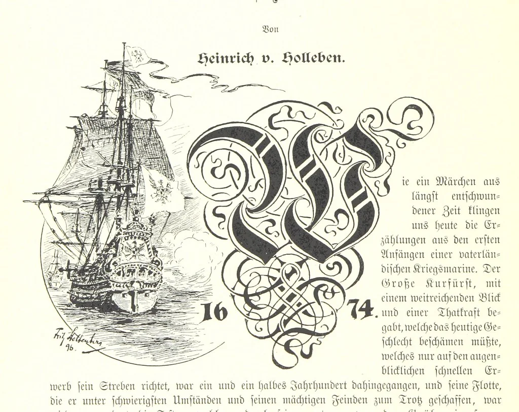 An illustration from Schleswig-Holstein meerumschlungen in Wort und Bild ... Herausgegeben von H. Haas, H. Krumm und F. Stoltenberg, etc, 1896, leaf 444