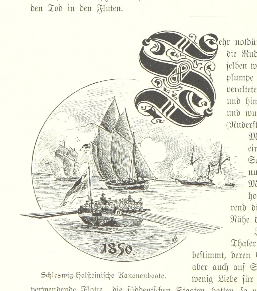 An illustration from Schleswig-Holstein meerumschlungen in Wort und Bild ... Herausgegeben von H. Haas, H. Krumm und F. Stoltenberg, etc, 1896, leaf 446