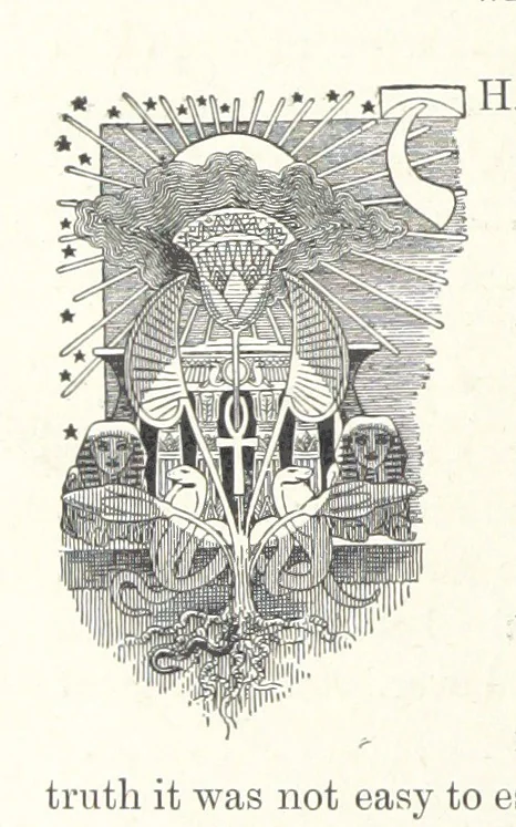 An illustration from Cleopatra, being an account of the fall and vengeance of Harmachis, the royal Egyptian, as set forth by his own hand. [A novel, with illustrations by R. C. Woodville and Maurice Greiffenhagen.] L.P, 1889, leaf 138