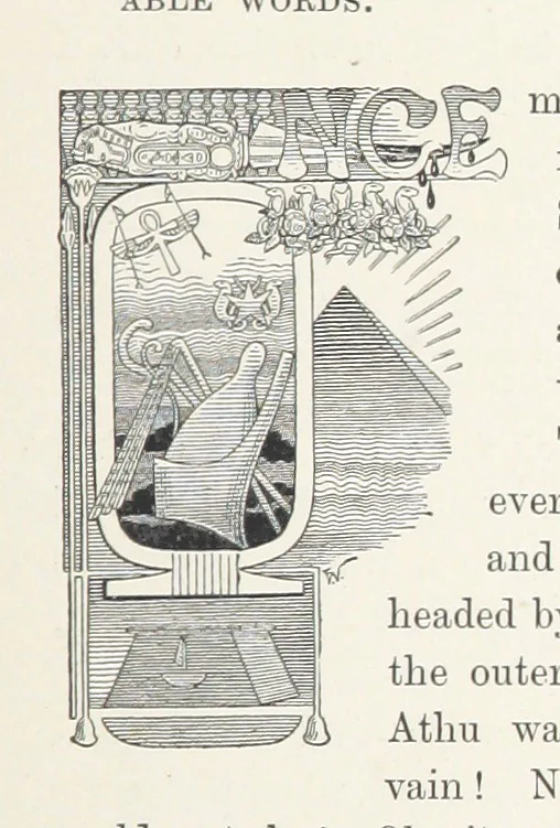 An illustration from Cleopatra, being an account of the fall and vengeance of Harmachis, the royal Egyptian, as set forth by his own hand. [A novel, with illustrations by R. C. Woodville and Maurice Greiffenhagen.] L.P, 1889, leaf 211