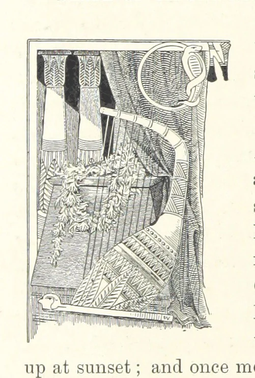 An illustration from Cleopatra, being an account of the fall and vengeance of Harmachis, the royal Egyptian, as set forth by his own hand. [A novel, with illustrations by R. C. Woodville and Maurice Greiffenhagen.] L.P, 1889, leaf 392