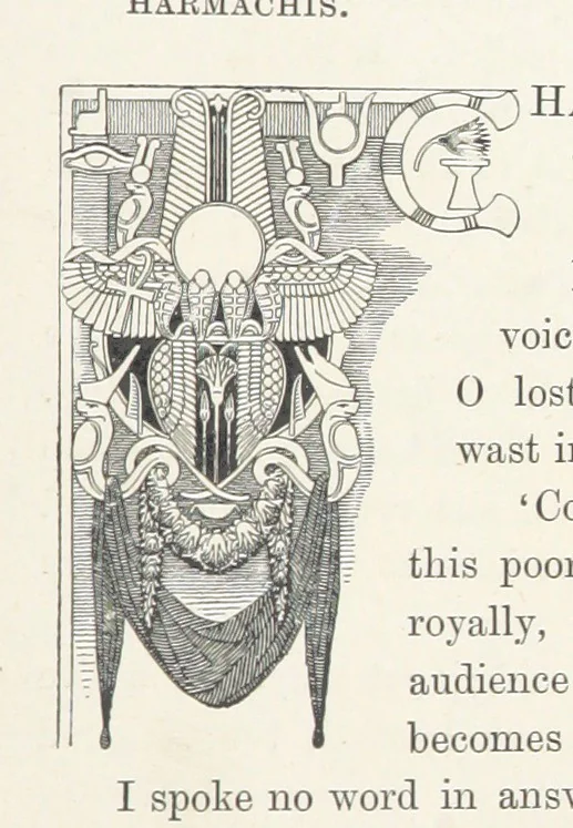 An illustration from Cleopatra, being an account of the fall and vengeance of Harmachis, the royal Egyptian, as set forth by his own hand. [A novel, with illustrations by R. C. Woodville and Maurice Greiffenhagen.] L.P, 1889, leaf 407