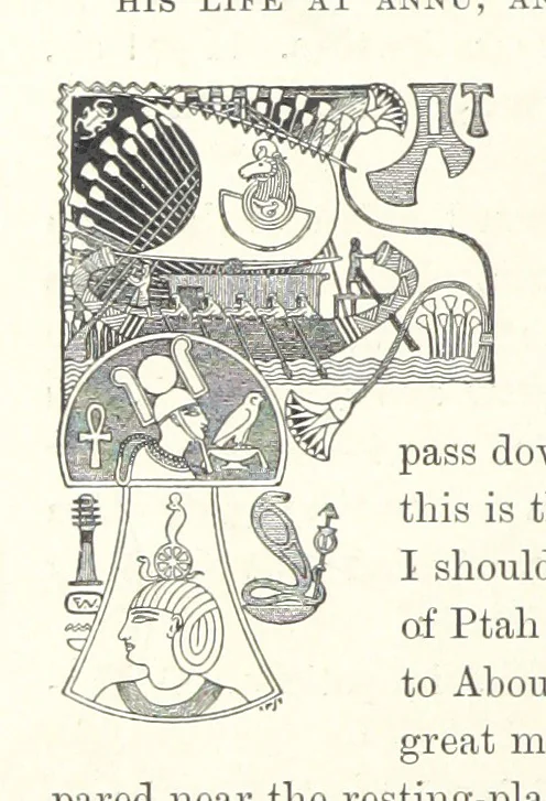 An illustration from Cleopatra, being an account of the fall and vengeance of Harmachis, the royal Egyptian, as set forth by his own hand. [A novel, with illustrations by R. C. Woodville and Maurice Greiffenhagen.] L.P, 1889, leaf 72