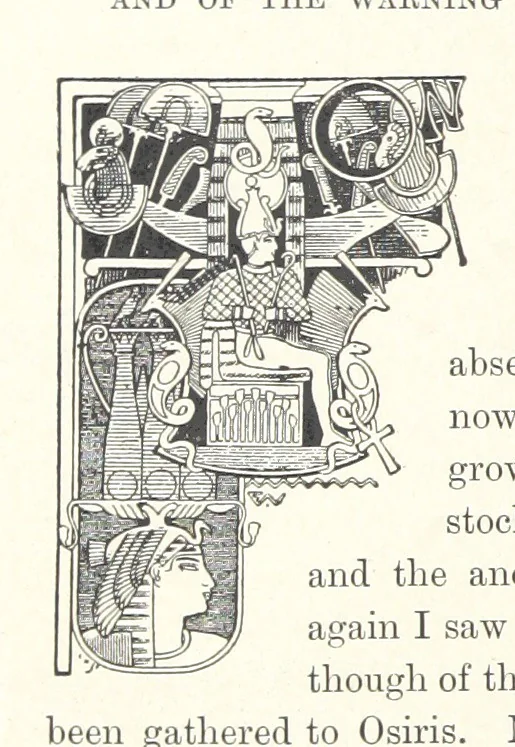 An illustration from Cleopatra, being an account of the fall and vengeance of Harmachis, the royal Egyptian, as set forth by his own hand. [A novel, with illustrations by R. C. Woodville and Maurice Greiffenhagen.] L.P, 1889, leaf 84
