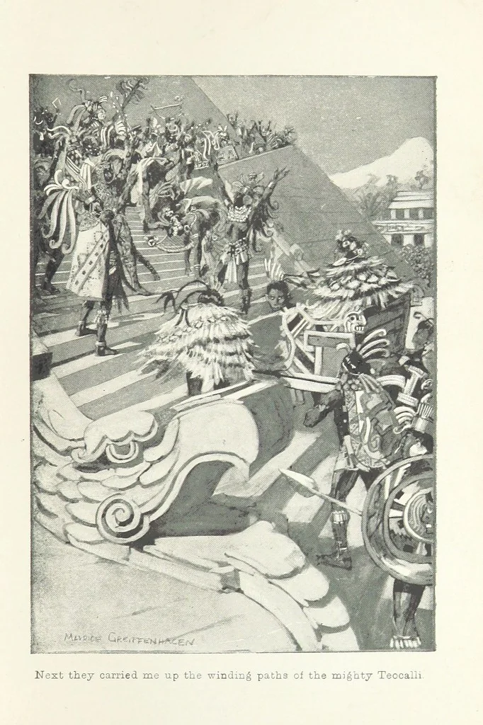 An illustration from Montezuma's Daughter. [With illustrations, 1893, leaf 155