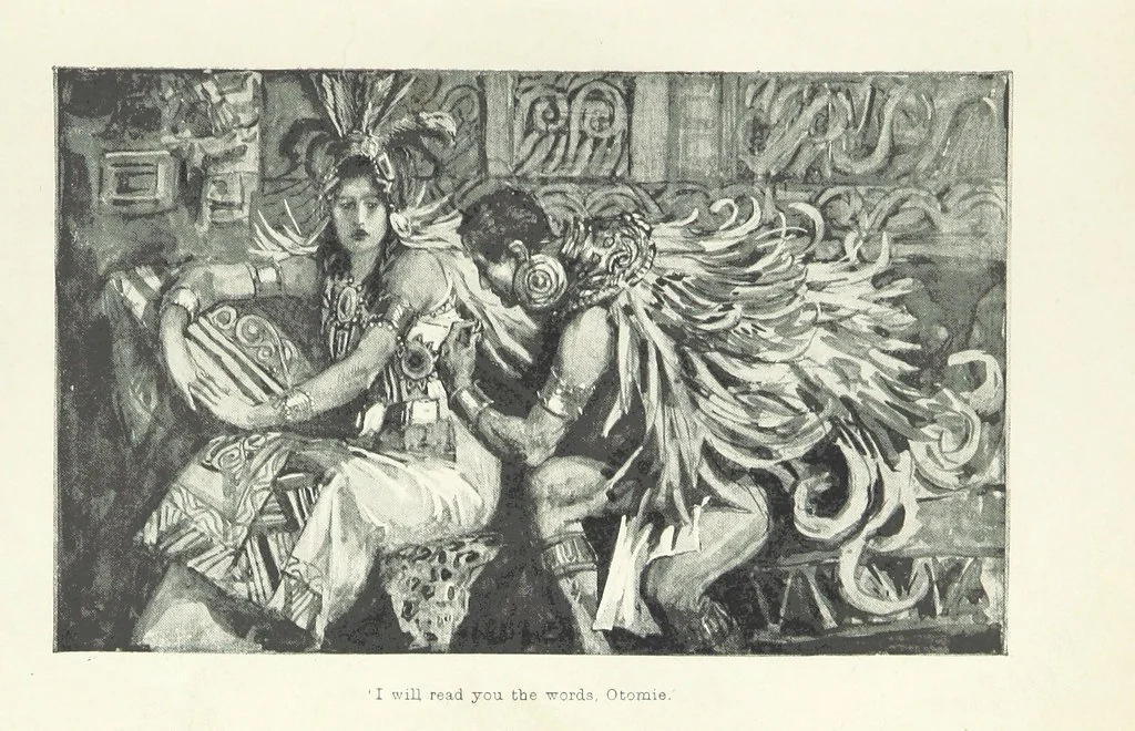 An illustration from Montezuma's Daughter. [With illustrations, 1893, leaf 181