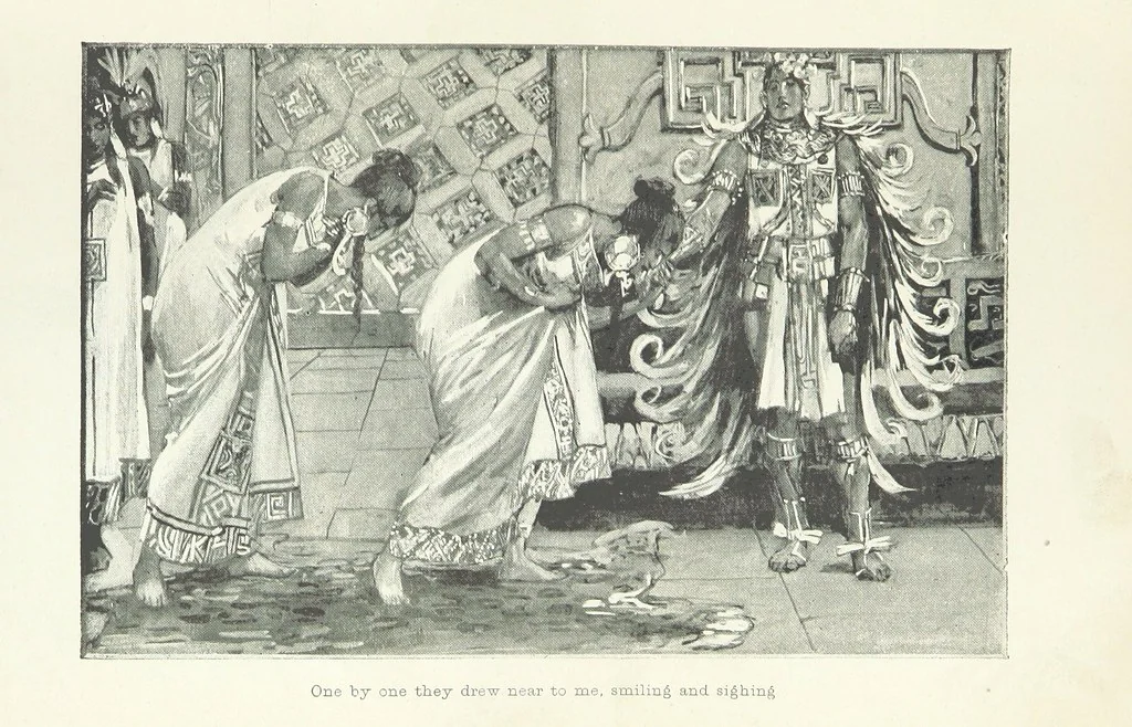 An illustration from Montezuma's Daughter. [With illustrations, 1893, leaf 191