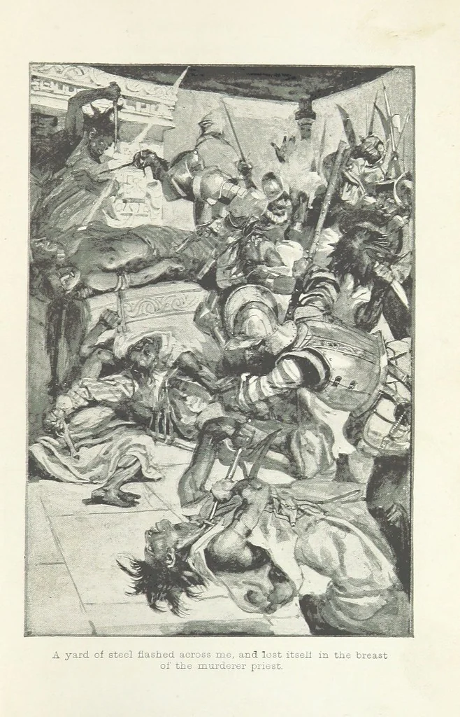 An illustration from Montezuma's Daughter. [With illustrations, 1893, leaf 215