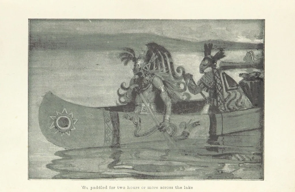An illustration from Montezuma's Daughter. [With illustrations, 1893, leaf 243
