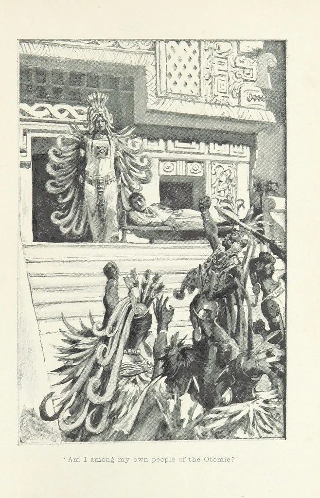 An illustration from Montezuma's Daughter. [With illustrations, 1893, leaf 301