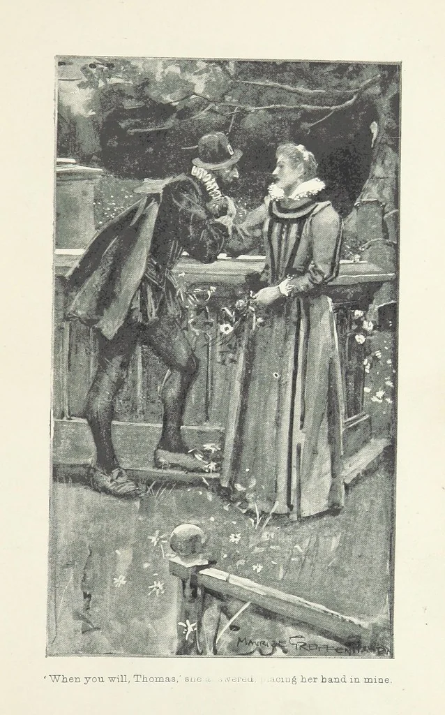 An illustration from Montezuma's Daughter. [With illustrations, 1893, leaf 383