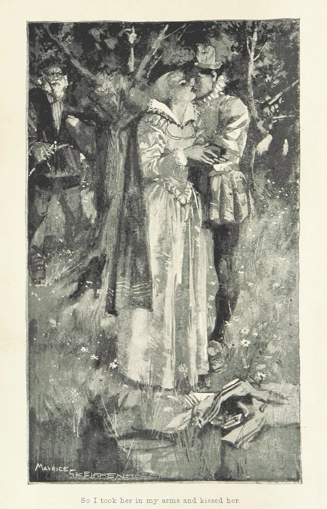 An illustration from Montezuma's Daughter. [With illustrations, 1893, leaf 6