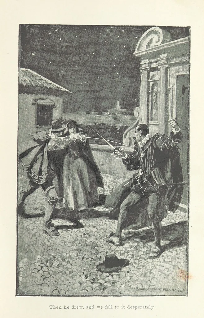 An illustration from Montezuma's Daughter. [With illustrations, 1893, leaf 79