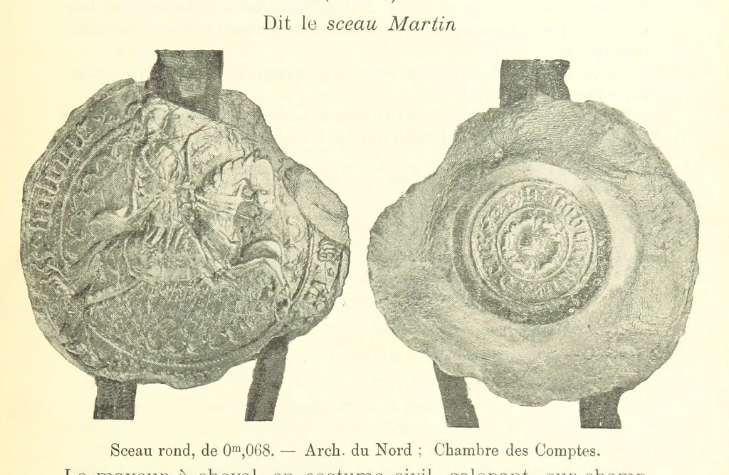 An illustration from Recueil historique du Boulonnais-notices, articles, éphémérides-1845-1893. Annoté, documenté et illustré par A. de Rosny, 1897, leaf 11