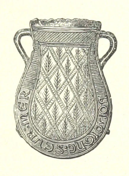 An illustration from Recueil historique du Boulonnais-notices, articles, éphémérides-1845-1893. Annoté, documenté et illustré par A. de Rosny, 1897, leaf 155
