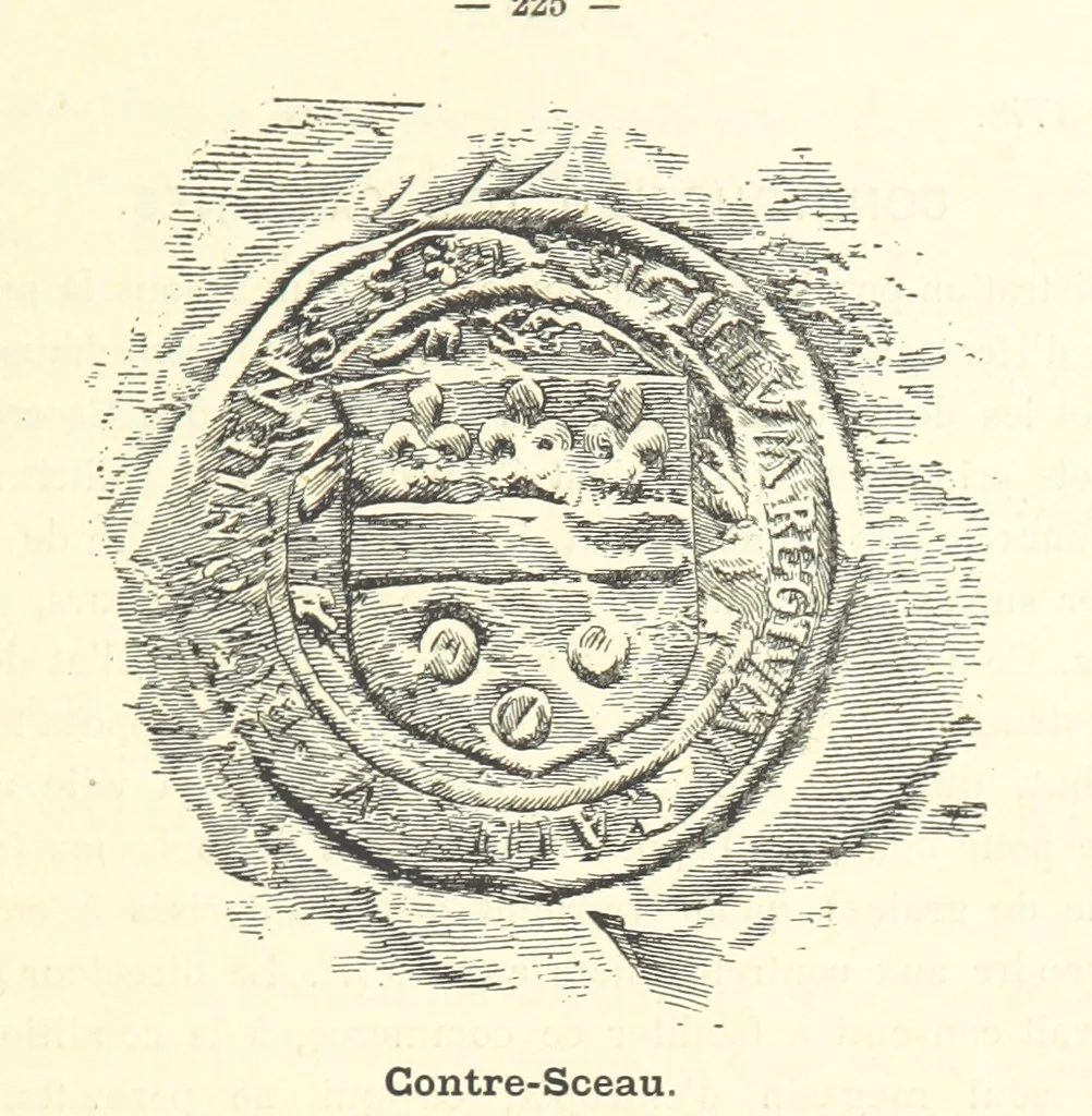 An illustration from Recueil historique du Boulonnais-notices, articles, éphémérides-1845-1893. Annoté, documenté et illustré par A. de Rosny, 1897, leaf 257