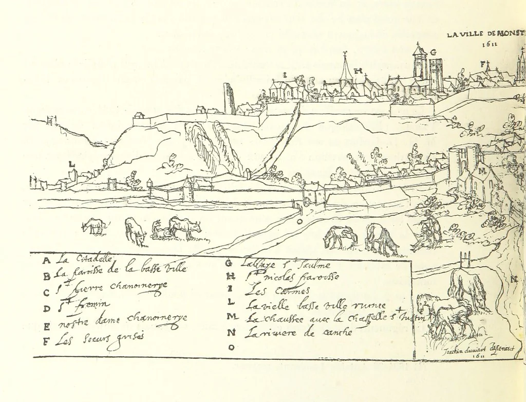 An illustration from Recueil historique du Boulonnais-notices, articles, éphémérides-1845-1893. Annoté, documenté et illustré par A. de Rosny, 1897, leaf 346