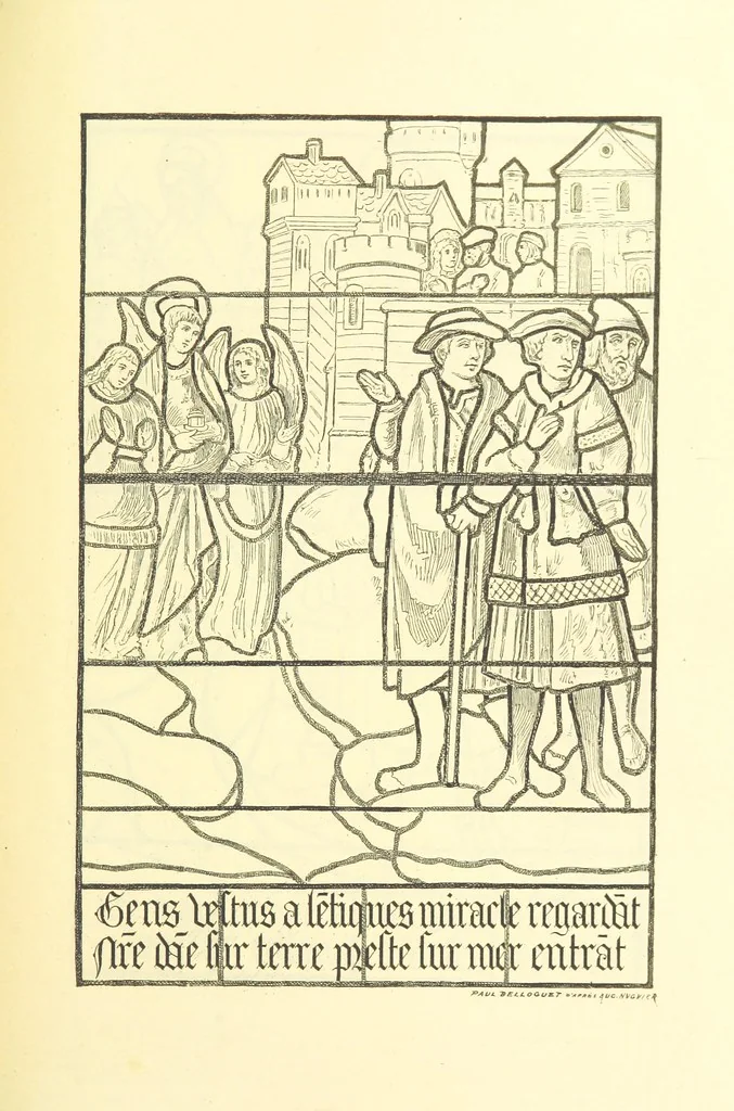 An illustration from Recueil historique du Boulonnais-notices, articles, éphémérides-1845-1893. Annoté, documenté et illustré par A. de Rosny, 1897, leaf 459