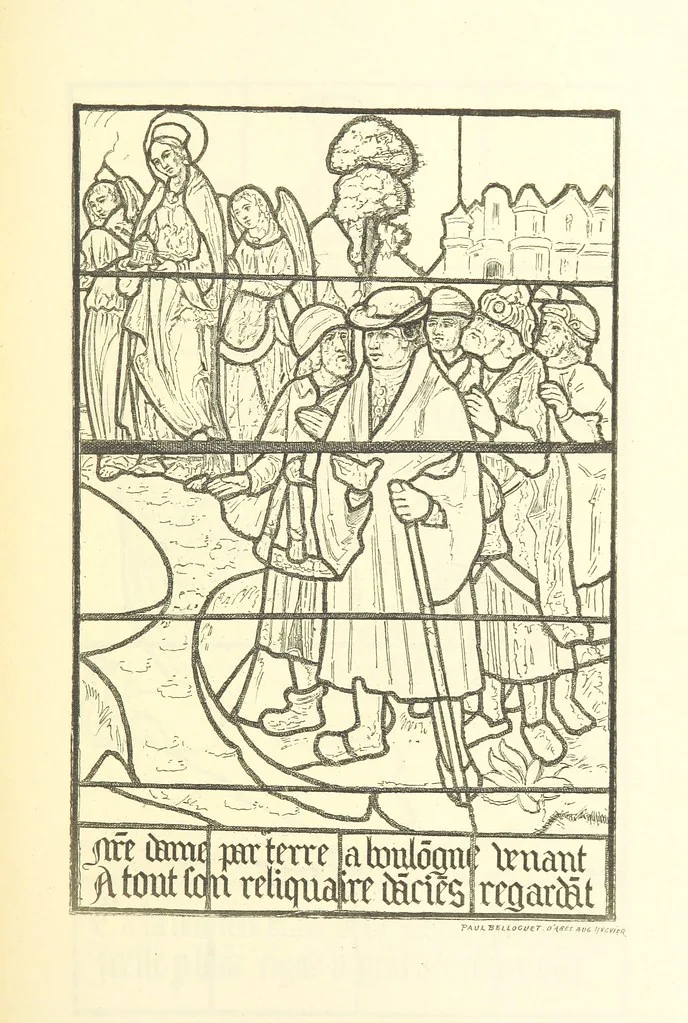 An illustration from Recueil historique du Boulonnais-notices, articles, éphémérides-1845-1893. Annoté, documenté et illustré par A. de Rosny, 1897, leaf 461