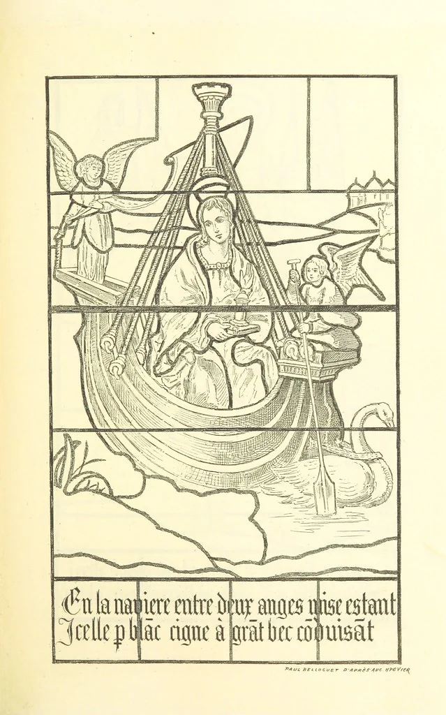 An illustration from Recueil historique du Boulonnais-notices, articles, éphémérides-1845-1893. Annoté, documenté et illustré par A. de Rosny, 1897, leaf 463