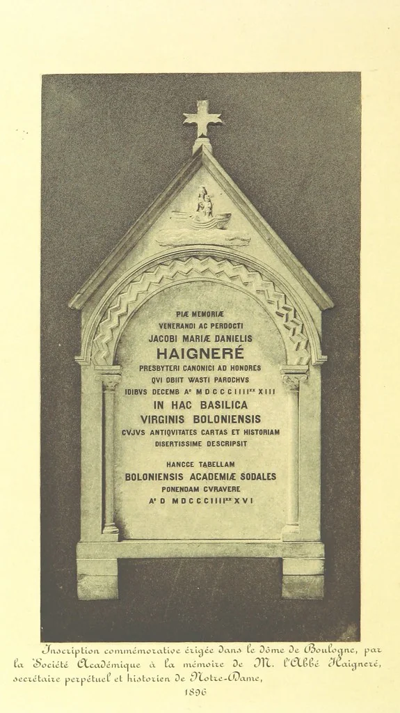 An illustration from Recueil historique du Boulonnais-notices, articles, éphémérides-1845-1893. Annoté, documenté et illustré par A. de Rosny, 1897, leaf 570