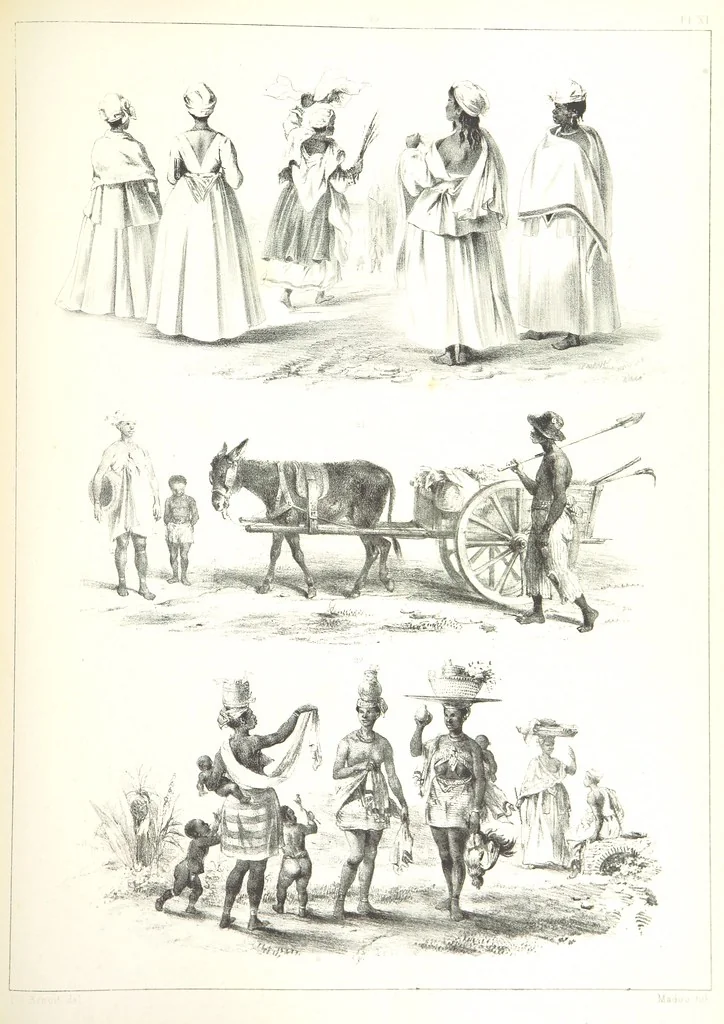 An illustration from Kolonisatie van Europeanen te Suriname. Opheffing van het pauperisme, ontwikkeling van handel en industrie, met ongeveer 90 platen, 1872, leaf 177