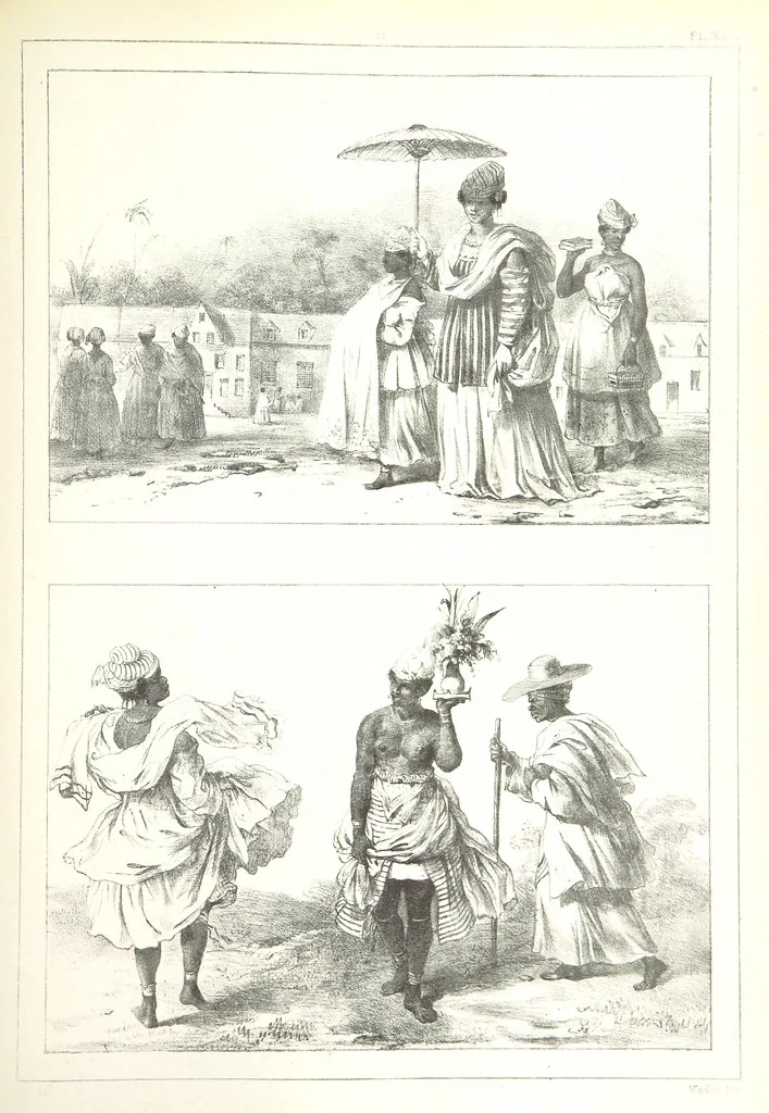 An illustration from Kolonisatie van Europeanen te Suriname. Opheffing van het pauperisme, ontwikkeling van handel en industrie, met ongeveer 90 platen, 1872, leaf 181