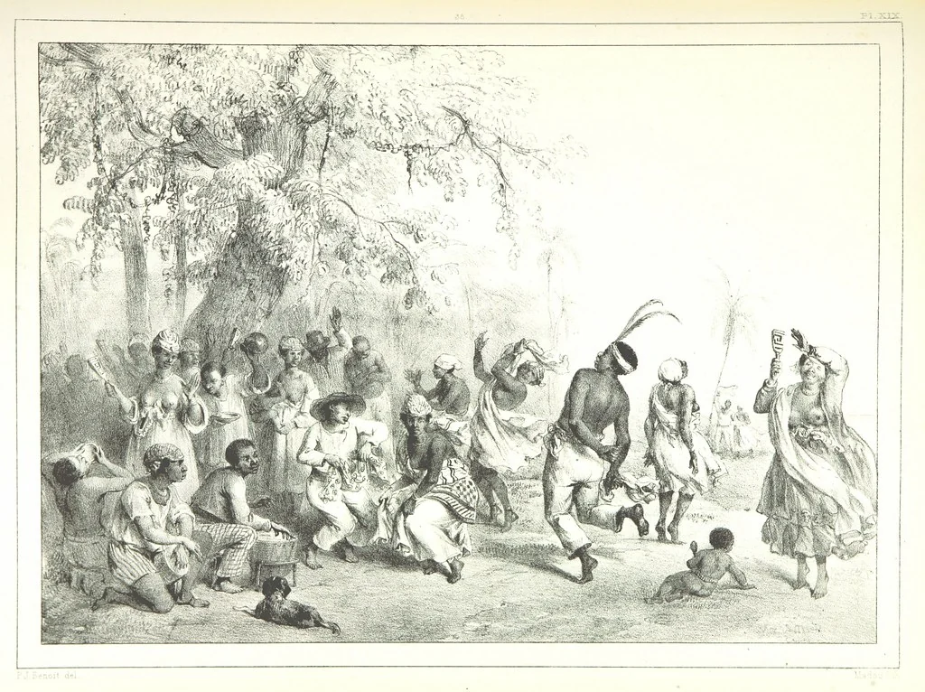 An illustration from Kolonisatie van Europeanen te Suriname. Opheffing van het pauperisme, ontwikkeling van handel en industrie, met ongeveer 90 platen, 1872, leaf 193