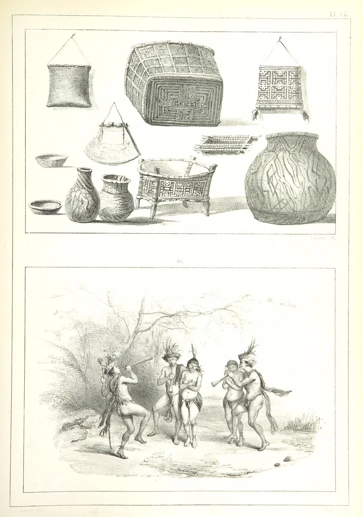 An illustration from Kolonisatie van Europeanen te Suriname. Opheffing van het pauperisme, ontwikkeling van handel en industrie, met ongeveer 90 platen, 1872, leaf 235