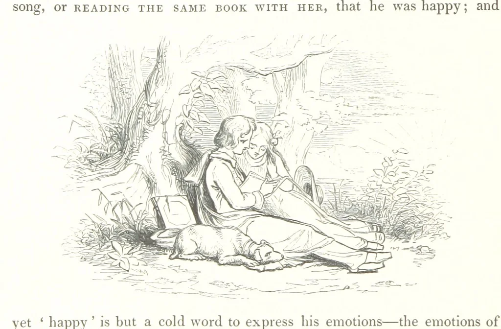 An illustration from Midsummer Eve: a fairy tale of love, 1848, leaf 114