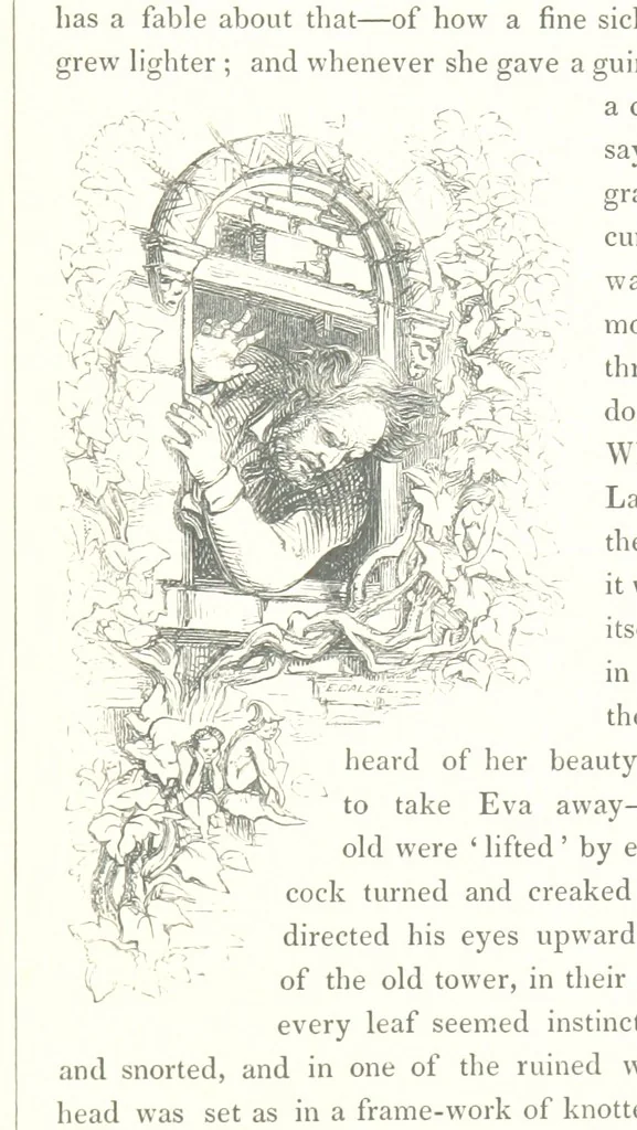 An illustration from Midsummer Eve: a fairy tale of love, 1848, leaf 117