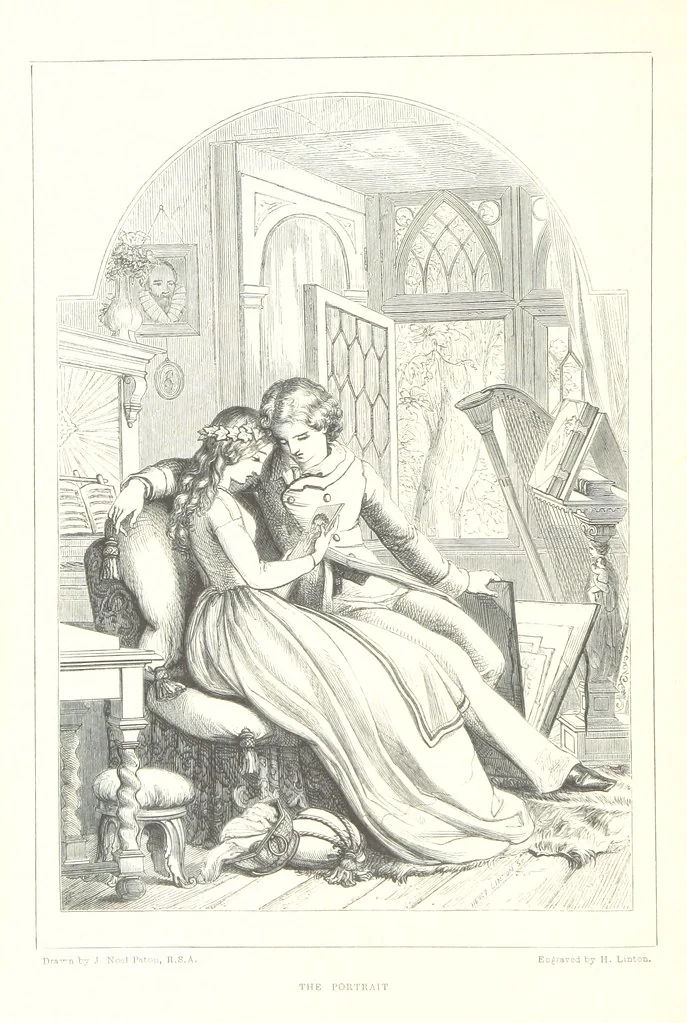 An illustration from Midsummer Eve: a fairy tale of love, 1848, leaf 134