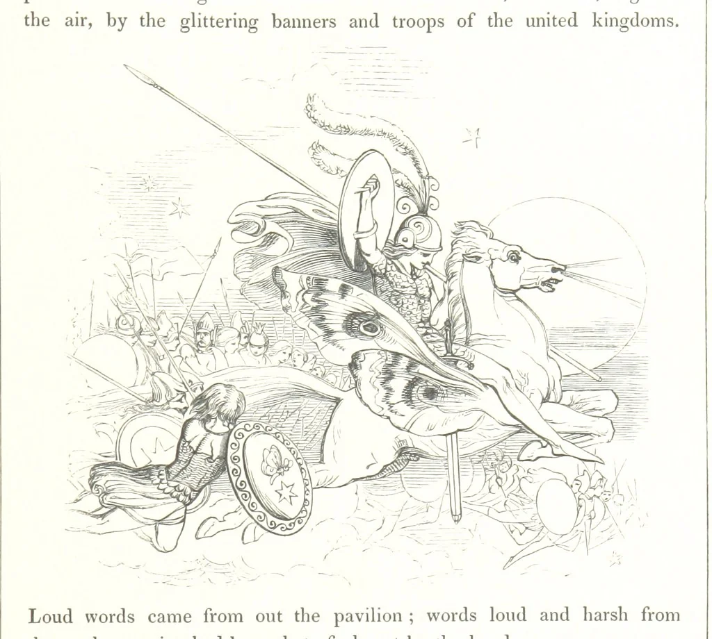 An illustration from Midsummer Eve: a fairy tale of love, 1848, leaf 137